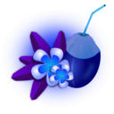 download Coconut Cocktail clipart image with 180 hue color