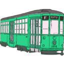 download Milan Streetcar clipart image with 135 hue color