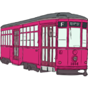download Milan Streetcar clipart image with 315 hue color