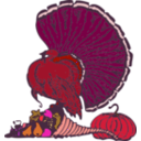 download Turkey And Harvest clipart image with 315 hue color