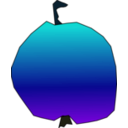 download Apple clipart image with 180 hue color