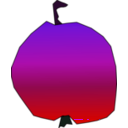 download Apple clipart image with 270 hue color