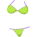 download Bikini clipart image with 270 hue color