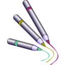 download Crayons clipart image with 225 hue color