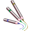 download Crayons clipart image with 315 hue color