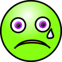 download Emoticons Crying Face clipart image with 45 hue color