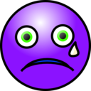 download Emoticons Crying Face clipart image with 225 hue color