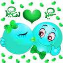 download Loving Couple Smiley Emoticon clipart image with 135 hue color