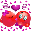 download Loving Couple Smiley Emoticon clipart image with 315 hue color