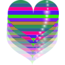 download Red Heart clipart image with 270 hue color