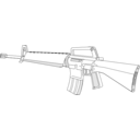 download M16 clipart image with 90 hue color