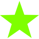 download Red Star clipart image with 90 hue color