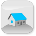 download House clipart image with 180 hue color