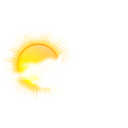 download Weather Icon Sunny To Cloudy clipart image with 0 hue color
