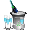 download Champagne On Ice Remix clipart image with 135 hue color