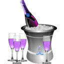 download Champagne On Ice Remix clipart image with 225 hue color