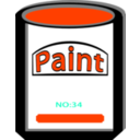 download Paint Can Yellow No34 clipart image with 315 hue color