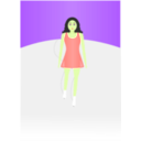download Ice Skater clipart image with 45 hue color