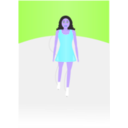 download Ice Skater clipart image with 225 hue color