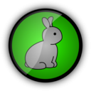 download Little Rabbit clipart image with 135 hue color