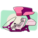 download Aeroscooter clipart image with 315 hue color