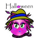 download Scarecrow Smiley Emoticon clipart image with 270 hue color