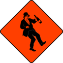download Caution Drunkard clipart image with 315 hue color