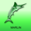 download Marlin clipart image with 270 hue color