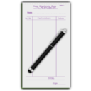 download Pen With Slip clipart image with 45 hue color