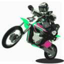 download Dirtbike clipart image with 90 hue color