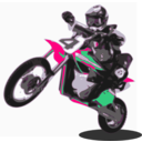 download Dirtbike clipart image with 270 hue color