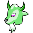 download Goat Head clipart image with 90 hue color