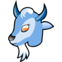 download Goat Head clipart image with 180 hue color