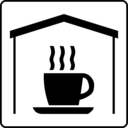 download Hotel Icon Has Coffee In Room clipart image with 315 hue color