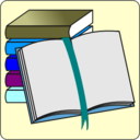 download Books Icon clipart image with 180 hue color