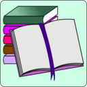 download Books Icon clipart image with 270 hue color