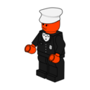 download Lego Town Policeman clipart image with 315 hue color