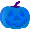 download Pumpkin clipart image with 180 hue color