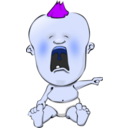 download Crying Baby clipart image with 225 hue color