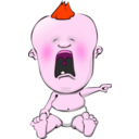 download Crying Baby clipart image with 315 hue color