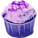 download Small Cake clipart image with 225 hue color