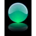 download Glossy Sphere W Reflex Esfera Brillante Con Reflejo clipart image with 315 hue color