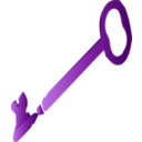 download Key Icon clipart image with 270 hue color