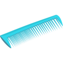download Comb clipart image with 180 hue color