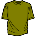 download T Shirt Blue clipart image with 180 hue color