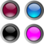 Round Glossy Buttons