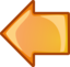 Arrow Orange Left