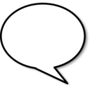 download Callout Round Right clipart image with 270 hue color