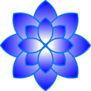 download Flower clipart image with 180 hue color