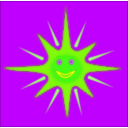 download Happy Sun clipart image with 45 hue color